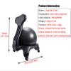 GEeLky Balance Ball Chair for Adults Office, Yoga Ball Desk Chair Exercise Ball Chair with Wheels and Back Support view 2