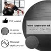 GEeLky Balance Ball Chair for Adults Office, Yoga Ball Desk Chair Exercise Ball Chair with Wheels and Back Support view 4