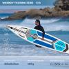 Wkersiy Cruise Inflatable Stand-Up Paddle Board, 12' 6" Length 32" Width 6" Depthm Touring SUP Suitable for Long Distance Paddling with 400LB Capacity 2 Persons Inflatable Paddle Board view 3
