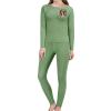 RKJVB L Head Wearing Floral Vortex Shape Thermal Underwear Set for Women Long Johns Women Base Layer Top Bottom for Cold Weather view 1