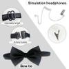 COSLANLEE 10Pcs Wedding Ring Security Ring Bearer Gift Set Include Ring Bearer Sunglass Acoustic Earpiece Tube Mission Card with Binder Clip Bow Tie for Kids(A-2PACK) view 3