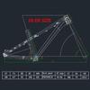 BSFHQS Dirt Jump Bike Disc Brake Frames 26er*15" 27.5er*17" AM/DH Trail Mountain Bikes Frame Aluminum Alloy Hardtail Quick Release Frame 10 * 135mm QR(Orange,26 * 15") view 2
