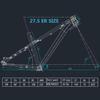BSFHQS Dirt Jump Bike Disc Brake Frames 26er*15" 27.5er*17" AM/DH Trail Mountain Bikes Frame Aluminum Alloy Hardtail Quick Release Frame 10 * 135mm QR(Titanium,27.5 * 17") view 2