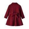 Girls Coat Baby Boys Girls Classic Button Trench Coat Jacket with Belt Toddler Double Breasted Belted Pea Coat Windbreaker (A, 18-24 Months) view 2
