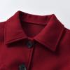 Girls Coat Baby Boys Girls Classic Button Trench Coat Jacket with Belt Toddler Double Breasted Belted Pea Coat Windbreaker (A, 18-24 Months) view 3