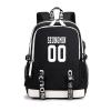 CHAIRAY Skz Canvas Backpack with USB Charging Port Hyunjin Jisung Felix Bangchan and Seungmin Knapsack view 1