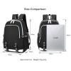 CHAIRAY Skz Canvas Backpack with USB Charging Port Hyunjin Jisung Felix Bangchan and Seungmin Knapsack view 3