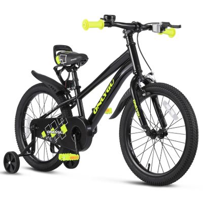 UOKAA Stylish Kids Bike for Ages 4-7 - Easy Assembly Safe & Stable Ride, 16 Inch Wheels, Vibrant Colors, Includes Training Wheels