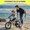 UOKAA Stylish Kids Bike for Ages 4-7 - Easy Assembly Safe & Stable Ride, 16 Inch Wheels, Vibrant Colors, Includes Training Wheels view 3