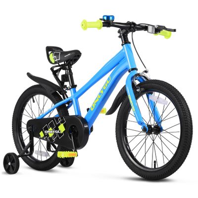 UOKAA Stylish Kids Bike for Ages 4-7 - Easy Assembly Safe & Stable Ride, 16 Inch Wheels, Vibrant Colors, Includes Training Wheels