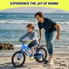 UOKAA Stylish Kids Bike for Ages 4-7 - Easy Assembly Safe & Stable Ride, 16 Inch Wheels, Vibrant Colors, Includes Training Wheels view 3