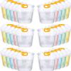 Jingmore 50 Pcs 1.3 Gallon Collapsible Water Storage Bag Emergency Jug Container Clear Plastic Water Bladder for Outdoor Sport Camping Hiking No Leak, Freezable, Odorless, Flat Folding view 1