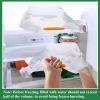 Jingmore 50 Pcs 1.3 Gallon Collapsible Water Storage Bag Emergency Jug Container Clear Plastic Water Bladder for Outdoor Sport Camping Hiking No Leak, Freezable, Odorless, Flat Folding view 3