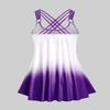 ROSE GAL Womens Plus Size Curve Ombre Color Floral Print Crisscross Modest Tankini Swimsuit Set(Purple_1/4X) view 4