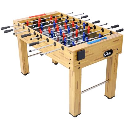 Beaunicorn 54-Inch Hurricane Foosball Table for Family Game Rooms with Light Cherry Finish, Analog Scoring and Free Accessories (Natrual)