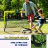 LIBERRWAY Soccer Goal 4'x 3' Portable Kids Soccer Goals for Backyard or Indoor Pop Up Soccer Net with 6 Training Cones, Carrying Bag, 8 Ground Stakes view 4