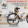 YLMFTNU 2Pcs Craft Wooden Bike Stand, Bicycle Storage Rack, Bicycle Display Stand, Indoor Bike Stand Floor Bicycle Rack for Apartment Office Garage view 4