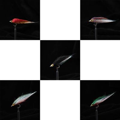 3D Eye Ice Fiber Minnow Fish Lure, Dry Fly IceFiberMinnow-12PCS