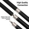 Dysdensa Set of 2 Fiberglass Pool Cue Sticks 19oz 20oz 58inch Black view 3