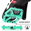 BUCKLOS Mountain Bike Pedals Bianchi Green MTB Pedals Flat and Single Lock-on Bike Handlebar Grips Ergonomic Mountain Bicycle Handle Grips view 4