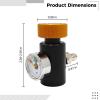 Chewtoyo Paintball Co2 Adapter, 3000Psi Pressure Gauge, Quick Connect Fill Adapter with G1/2-14 Thread for Diving & Firefighting view 2