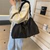 BLULILY Women Bag Large Capacity Shoulder Bag Drawstring Sport Bag Casual Crossbody Bag Nylon Commuting Bag Simple Gym Bag view 2