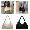 BLULILY Women Bag Large Capacity Shoulder Bag Drawstring Sport Bag Casual Crossbody Bag Nylon Commuting Bag Simple Gym Bag view 3