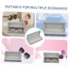 CALLARON 4pcs Fashionable Sunglasses Case Medium Eyeglasses Storage Box Splashproof and Dirtproof Protective Case for Safe Lens Preservation Retro for Stylish Travel Storage view 3