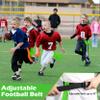 Hilhook Flag Football Belts, Sets of 12 Green Flag Football Sets with 42 Flags for Youth, Kids and Adults Sport Team Building and Competition Training view 2