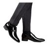 MLBEIU Leather Shoes Business Casual Spring and Autumn Breathable Men's British Korean Version Pointed Groom Wedding Shoes Oxfords(Brown,8.5) view 3