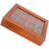 Alipis Vintage Jewelry Collection Box with Clear Lid Rustic Keepsakes Organizer for Trinkets Compartment Storage for Women and Girls view 1