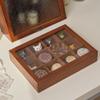 Alipis Vintage Jewelry Collection Box with Clear Lid Rustic Keepsakes Organizer for Trinkets Compartment Storage for Women and Girls view 3