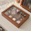Alipis Vintage Jewelry Collection Box with Clear Lid Rustic Keepsakes Organizer for Trinkets Compartment Storage for Women and Girls view 4