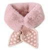 Jesscasday Scarf, for Cross Scarf Faux Fur Collar Scarf False Collar Kids Polka Dot Bow Tie Diamon view 1