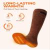 ororo Heated Socks for Men Women, Electric Socks for Cold Feet (OG,M) view 2