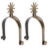 JTLB Metal Spurs, Proof Zinc Alloy Men Cowboy Spurs with Gear, Vintage Horse Spur, Simple Generous Design for Riding view 1