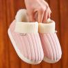 Baby Crochet Slippers Kids Pillow Warm Fuzzy House Slippers Thick Sole Fleece Cotton Soft Cozy Slip-On Plush Slides (Pink, 10 Toddler) view 4
