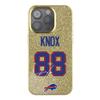 Keyscaper Dawson Knox Gold Buffalo Bills Bling iPhone Case view 1