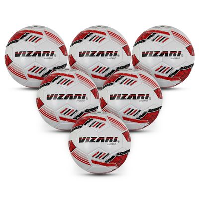 Vizari Soccer Ball - Size 3,4,5 - for Toddlers, Kids, Youth, Adults - Practice & Match Soccer Ball for Boys, Girls - (Bundle of 1, 6, & 12)