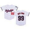 Wenhbeirg Youth New York 99 Baseball Jerseys Stitched Shirts Hip Hop Kids Uniforms for Xmas Party Gift (White,Small) view 1