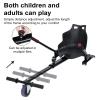 Goodliest Hoverboard Attachment, Go Kart Accessory for 6.5" to 10" Hoverboard, Adjustable Frame Length,Off-Road Rubber Wheel,Easy Install Hoverboard Seat Attachment (Black) view 3