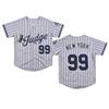 Youth New York 99 Baseball Jerseys Stitched Shirts Hip Hop Kids Uniforms for Xmas Party Gift (Gray,Large) view 1