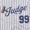 Youth New York 99 Baseball Jerseys Stitched Shirts Hip Hop Kids Uniforms for Xmas Party Gift (Gray,Large) view 2