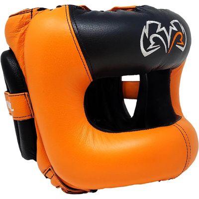 RIVAL Boxing RHGFS3 Face-Saver Sparring Headgear - Wide Eye Opening, Premium Leather, and Thermoplastic Inner Frame