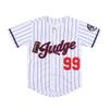 Youth New York 99 Baseball Jerseys Stitched Shirts Hip Hop Kids Uniforms for Xmas Party Gift (White,Large) view 4