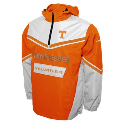 2Bhip NCAA Tennessee Vols Adult Half Zip Water-Resistant Windbreaker Hoodie Pullover Jacket with Front Pocket