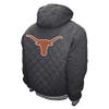2Bhip NCAA University of Texas Longhorns Adult Gray Full Zip Soft Quilted Hoodie Coat Jacket with Pockets view 2