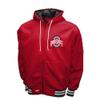 2Bhip NCAA Ohio State University Buckeyes Adult Red Grind Hoodie Coat Full Zip Up Fleece Jacket with Pockets
