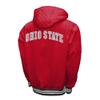 2Bhip NCAA Ohio State University Buckeyes Adult Red Grind Hoodie Coat Full Zip Up Fleece Jacket with Pockets view 2