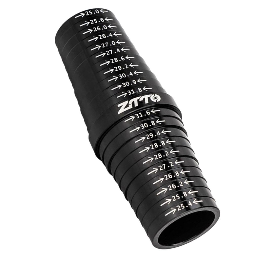Lljsszr Bike Seatpost Sizing Tool for 25mm-38mm Tubes, Black